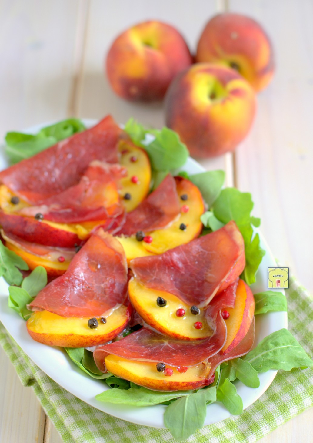 carpaccio di bresaola e pesche gp