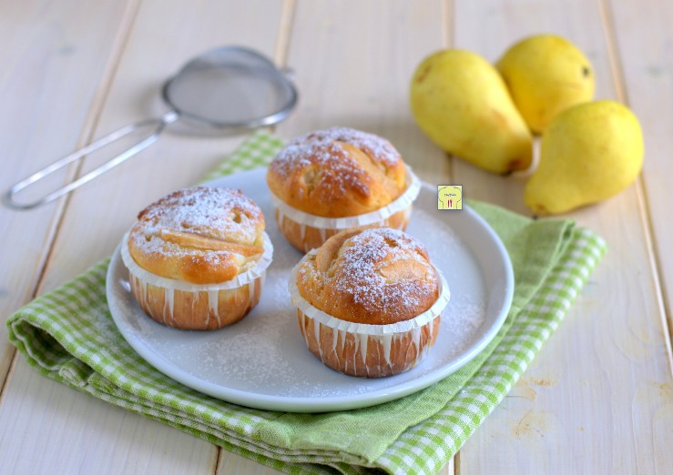 muffin ricotta e pere