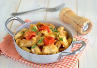 bocconcini di pollo in agrodolce