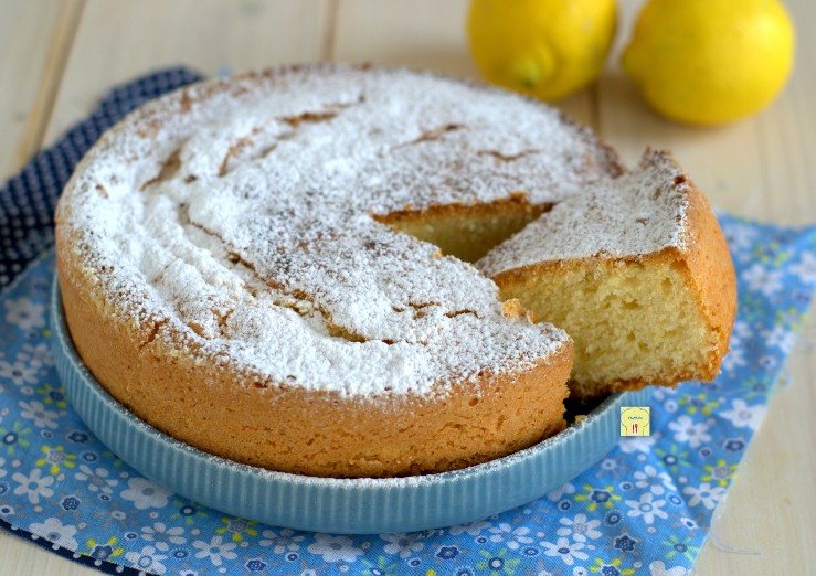 torta al limone con poco zucchero