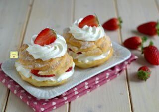 zeppole panna e fragole
