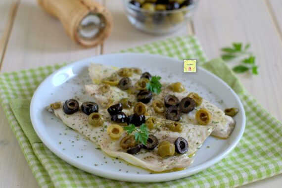 Filetti di branzino alle olive