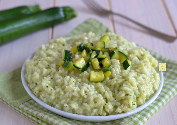 risotto con crema di zucchine