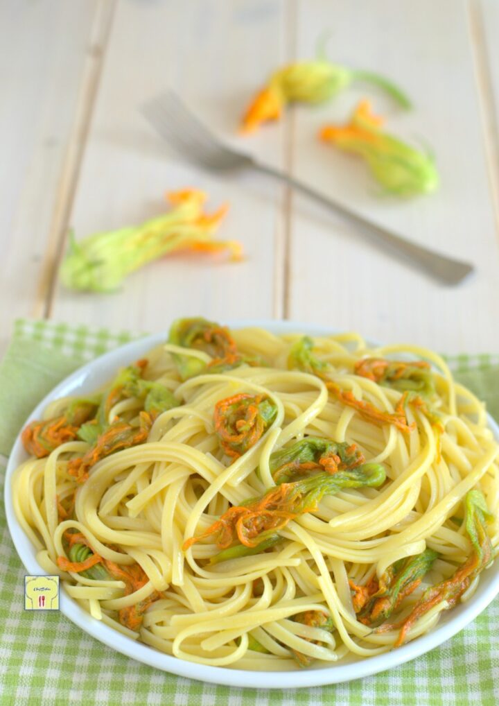 Pasta ai Fiori di Zucca gustoso primo piatto estivo facilissimo
