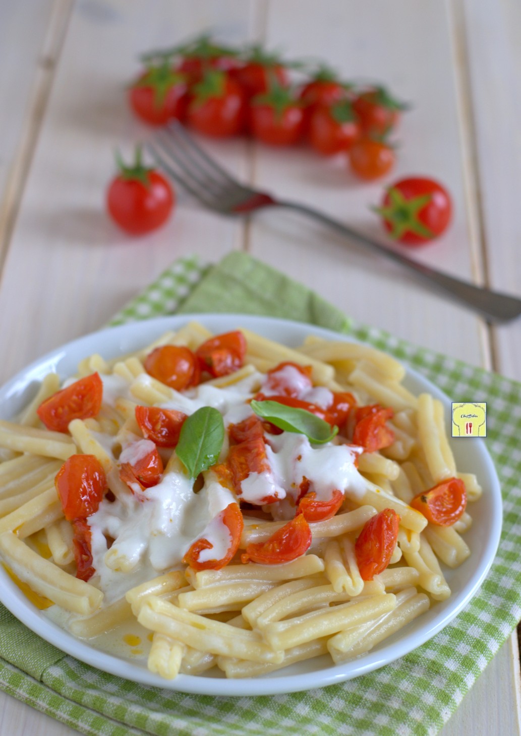 Pasta Burrata e Pomodorini sfizioso primo piatto, facile e veloce