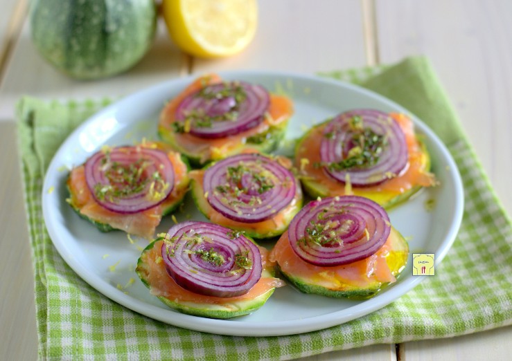 zucchine grigliate al salmone