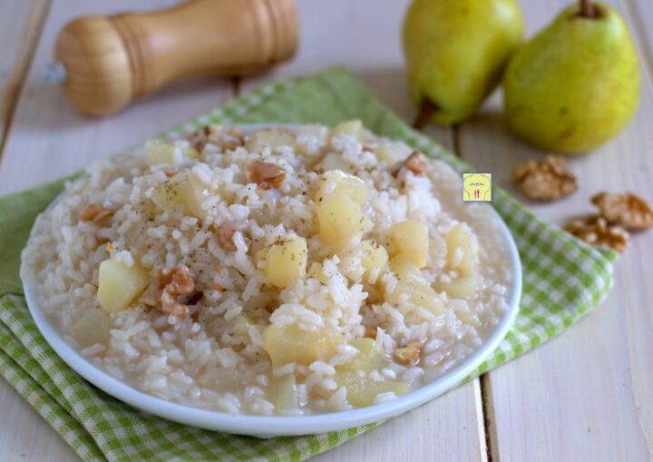 risotto pere e noci