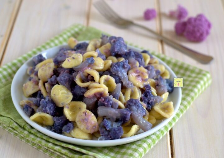 orecchiette con cavolfiore viola