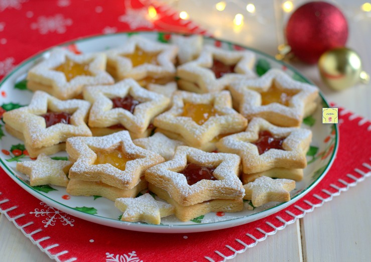 biscotti di Natale alla marmellata