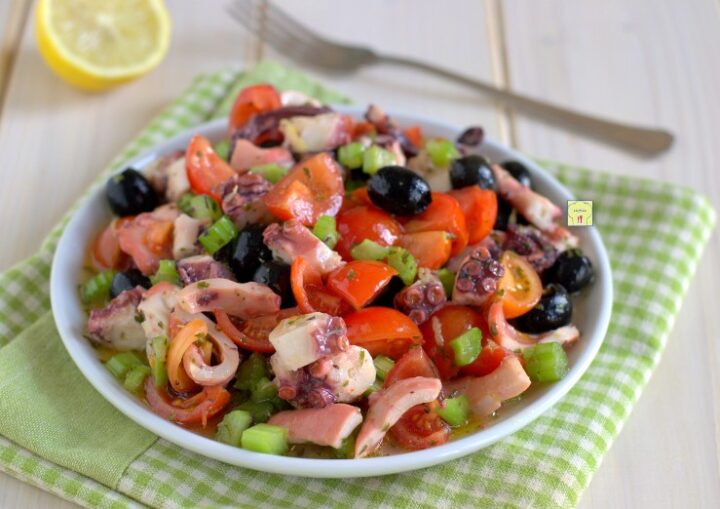 insalata di polpo con verdure