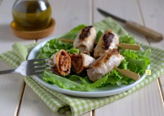 involtini di lonza ai pomodori secchi