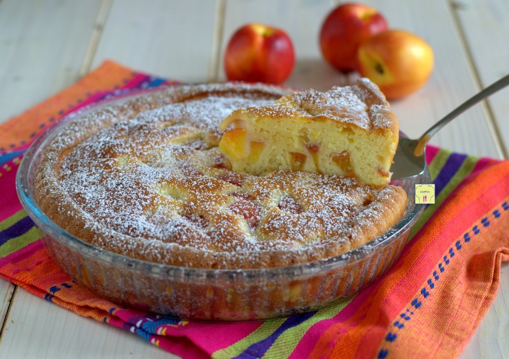 torta di pesche e yogurt