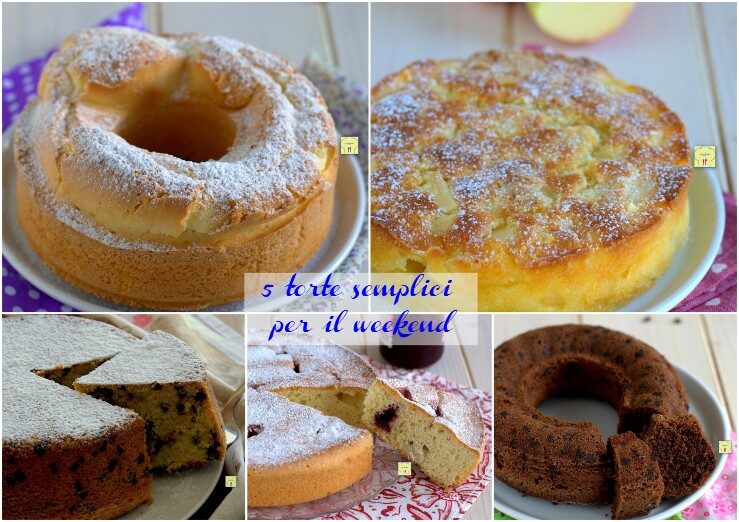 5 torte semplici per il weekend