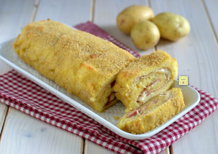 Polpettone di Patate Scamorza e Speck gustoso e irresistibile