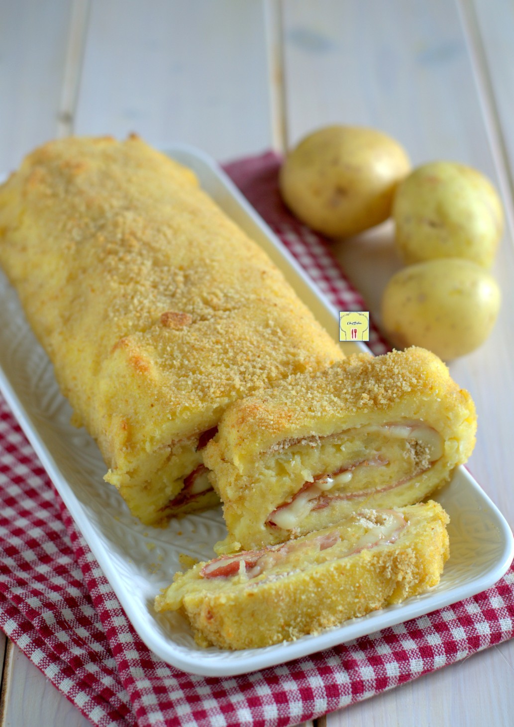 Polpettone di Patate Scamorza e Speck gustoso e irresistibile