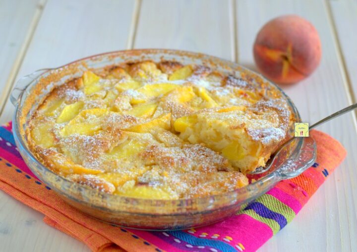 torta di pesche