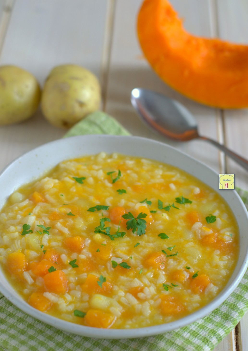 Minestra di Riso Zucca e Patate gustoso primo piatto comfort food