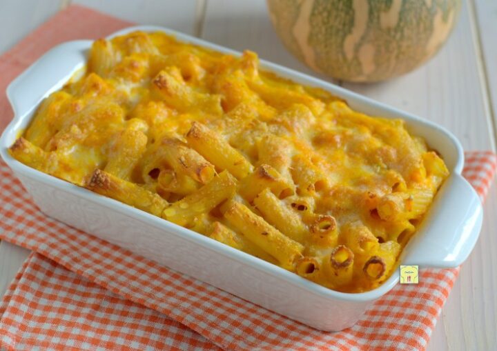 Pasta e Zucca al forno gustoso primo piatto facile e irresistibile
