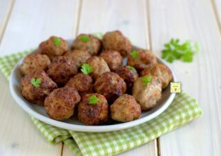 polpette di carne in friggitrice ad aria