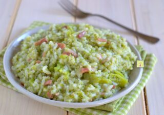 risotto broccoli e speck