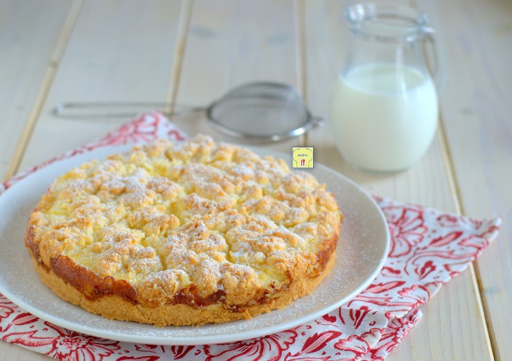 sbriciolata con crema alla panna