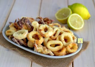 calamari in friggitrice ad aria