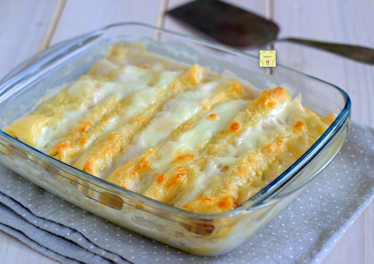 cannelloni con patate e salsiccia