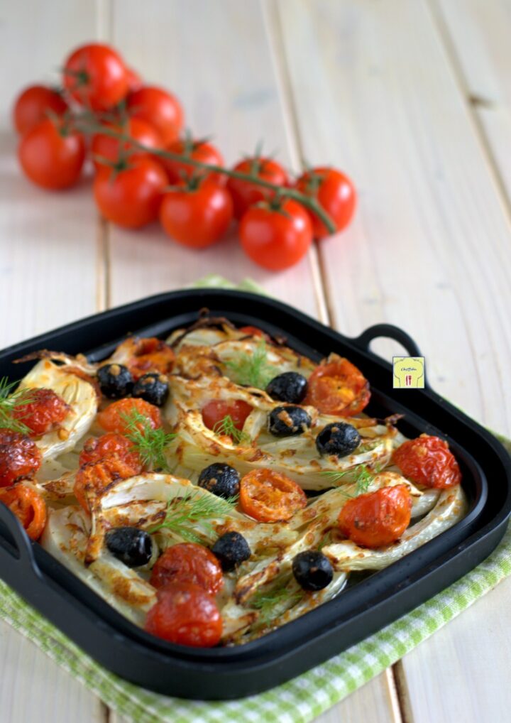 finocchi alla mediterranea in friggitrice ad aria gp