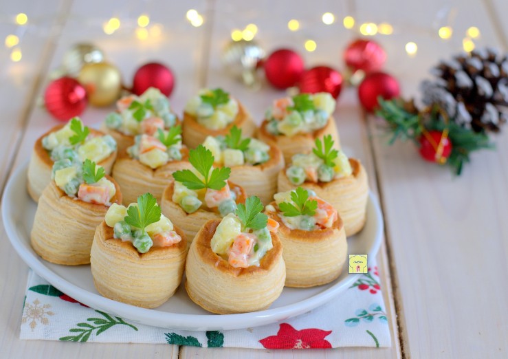 vol au vent con insalata russa
