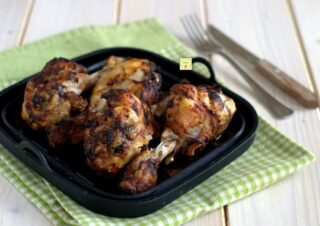 cosce di pollo speziate in friggitrice ad aria