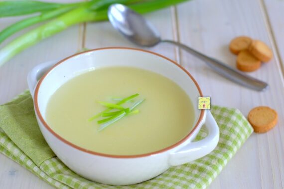 Crema di patate e cipollotti