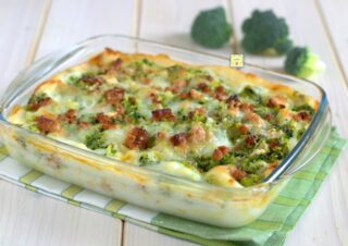 lasagne broccoli e salsiccia