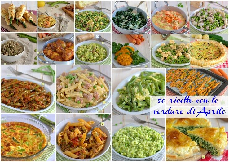 50 ricette con le verdure di Aprile