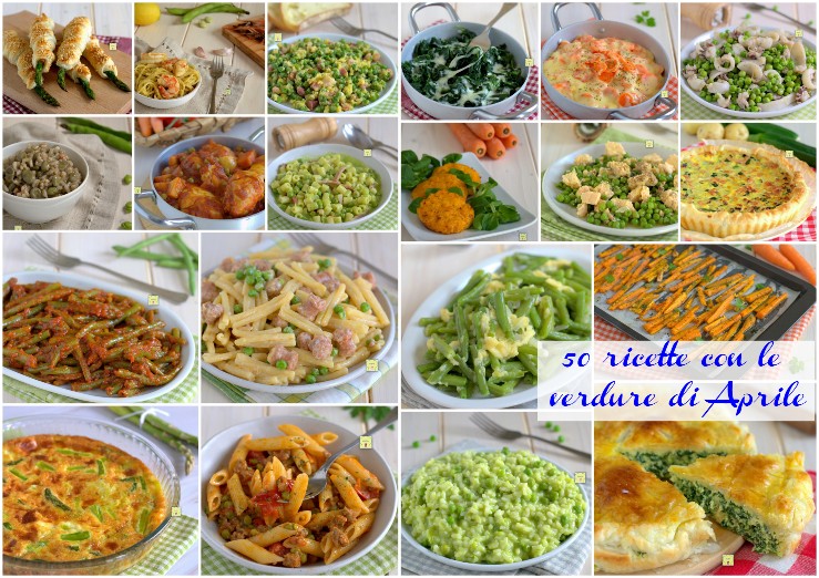 50 ricette con le verdure di Aprile