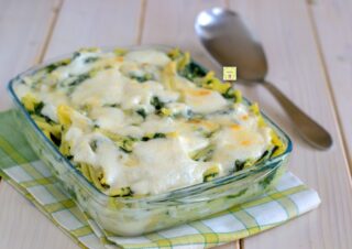 pasta al forno con gli spinaci