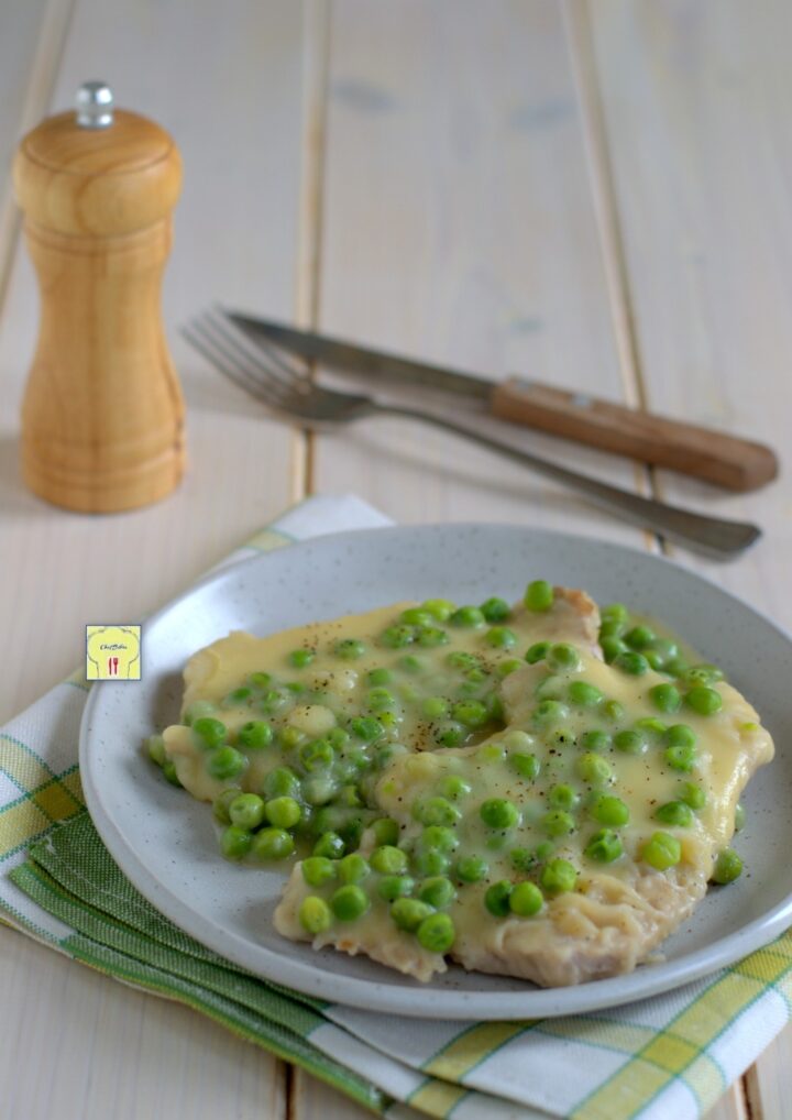 scaloppine di lonza coi piselli gp