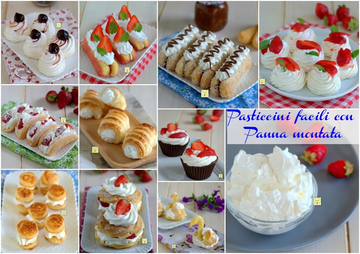 Pasticcini facili con Panna montata