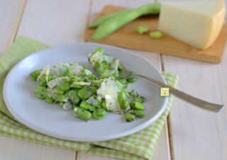insalata di fave e pecorino
