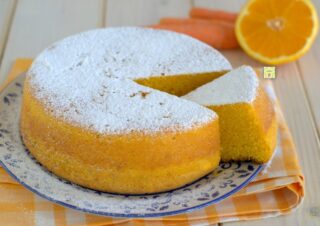 torta di carote in friggitrice ad aria