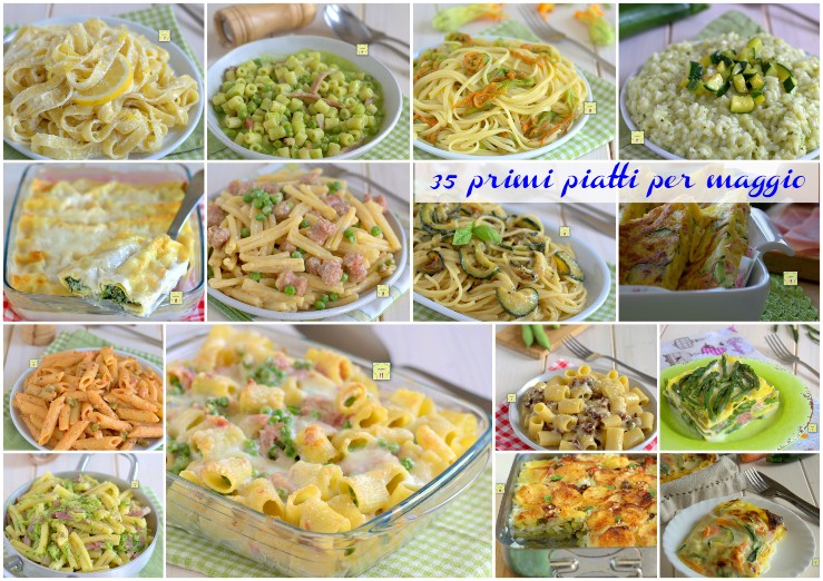 35 primi piatti per maggio