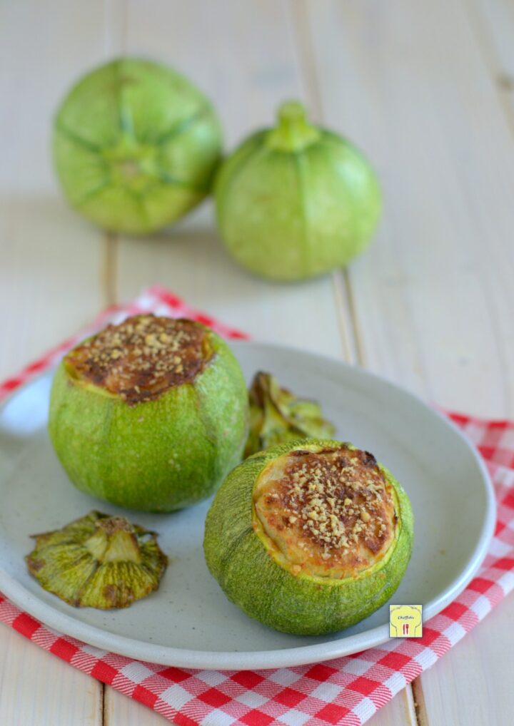 zucchine tonde ripiene in friggitrice ad aria gp