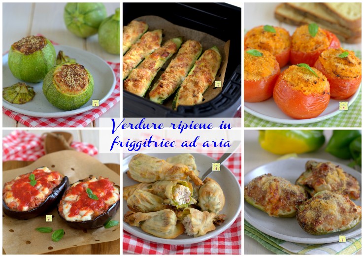 Verdure ripiene in friggitrice ad aria