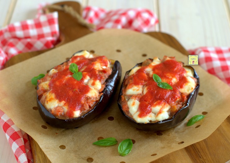 melanzane ripiene in friggitrice ad aria