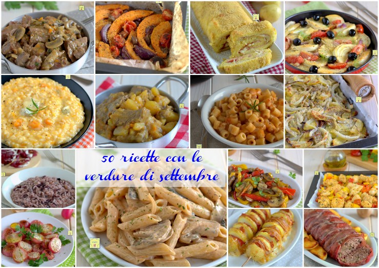 50 ricette con le verdure di settembre