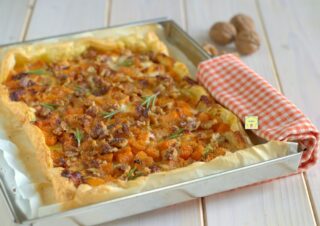 torta salata di zucca stracchino e noci