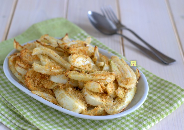 finocchi gratinati in friggitrice ad aria