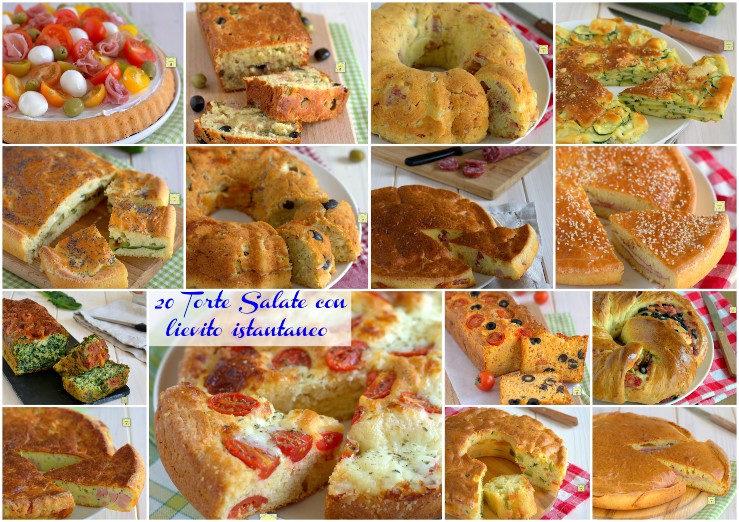 20 Torte Salate con lievito istantaneo