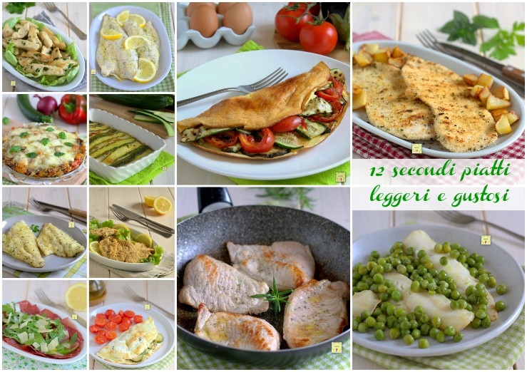 12 secondi piatti leggeri e gustosi