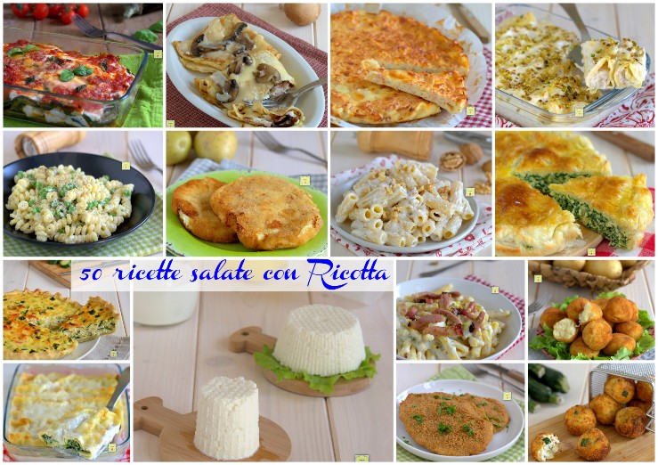 50 ricette salate con Ricotta