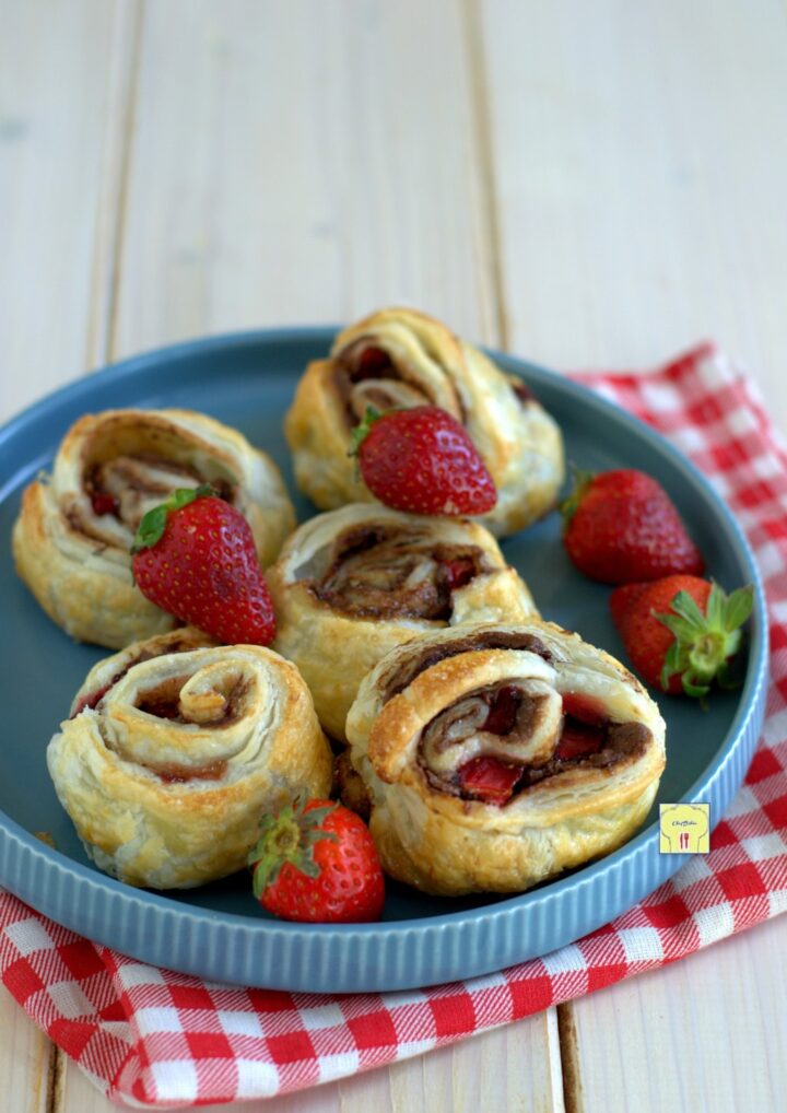 girelle di sfoglia fragole e nutella gp